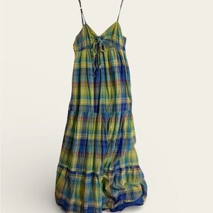 Women’s cotton summer dress Multicolor Plaid